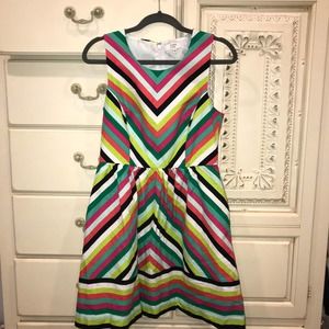 Crown & Ivy  Dress Sz 8 Beautiful Bright Colors